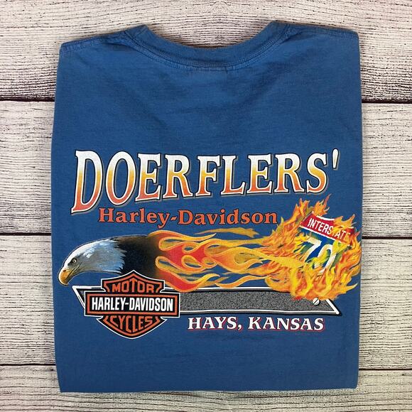2003 Harley Davidson Motorcycles Hays, Kansas T-shirt - Picture 2 of 8